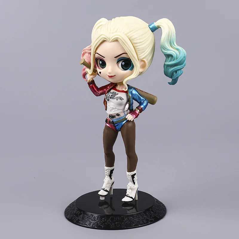 Q Posket Princess Doll DC Comics Harley Quinn Mini Lovely PVC QPosket Figures Collectible Girls Toys For Children Gifts | Игрушки и