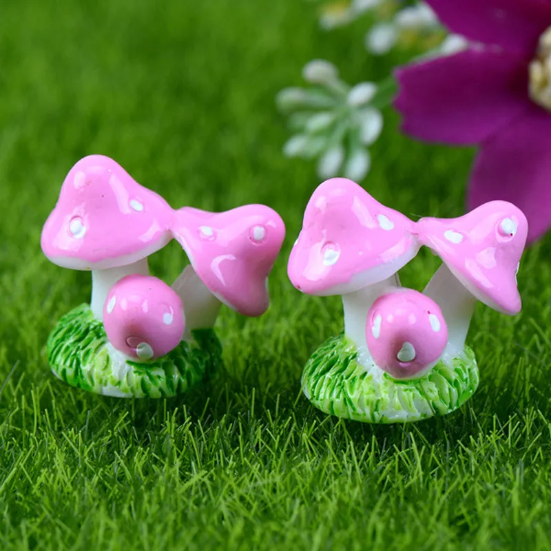 Гриб кластера миниатюрная сказочная сад дома украшение для мини ремесло