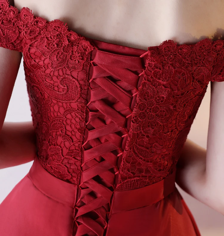 Новые высокие сапоги темно-Красного цвета платье для выпускного вечера Vestido de Festa пол Длина Вечерние вечернее платье с вырезом «лодочка платье для выпускного вечера Светоотражающие платье