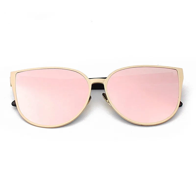 Мужские солнцезащитные очки в золотистой металлической оправе 2018 летние и