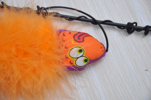 2PCS/LOT Wholesale Pet Products Feather Rod Interactive pet cat toy fish toys for cats catnip scratch FATCAT | Дом и сад