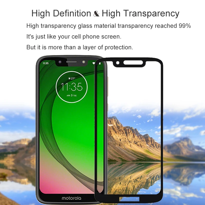 2 шт. Защитное стекло для Motorola Moto G7 PLAY 5 70 дюйма|Защитные стёкла и плёнки телефонов|