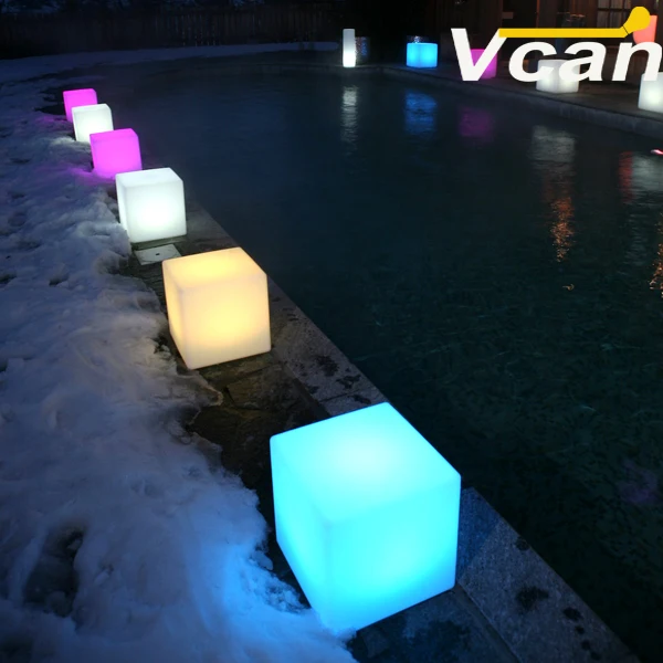 2016 Горячая продажа Многофункциональный 40 см рождественское освещение куб стул