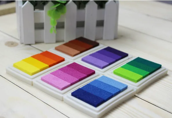 Inkpad DIY Печать Цветные масляные Чернила Pad дети отпечатков пальцев Скрапбукинг