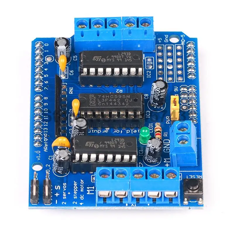 1 шт. Щит двигателя L293D для Arduino Duemilanove Mega/UNO|for motor|shield l293dshield for arduino |