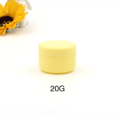 20g yellow 30/50 шт бутылки для многоразового использования пластиковая Пустая палитра банка для пищевых продуктов путешествия крем для лица/лосьон/косметический контейнер 10 г 20 г 30 г 50 г - Цвет: 20g yellow