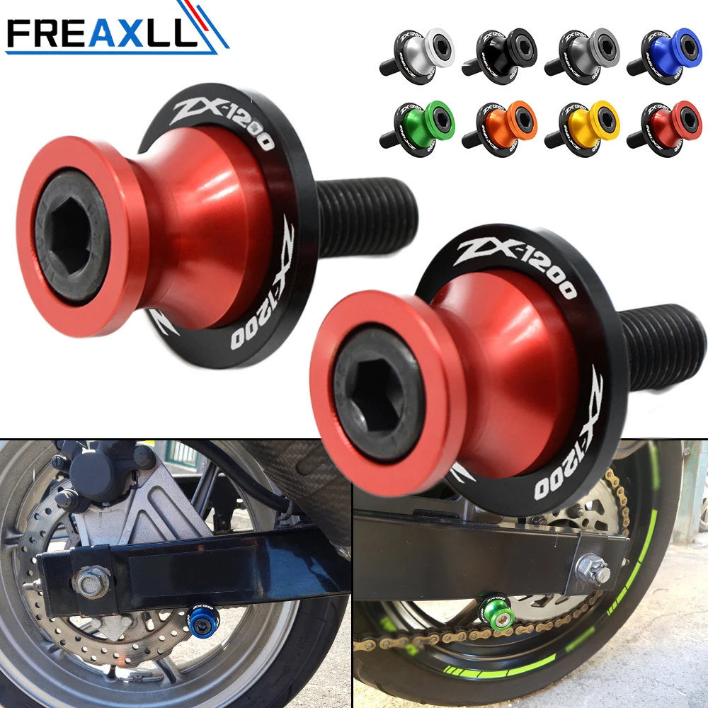 CNC 10 мм МОТОЦИКЛ маятник слайдер катушки для KAWASAKI NINJA ZX 12R ZX1200 ZX12R 1200 2000 2005 стенд