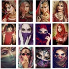 Алмазная живопись YUMEART, картина из индийской красавицы, алмазная вышивка, украшение для дома, Алмазная мозаика, картина с ангельским глазом, подарок для творчества