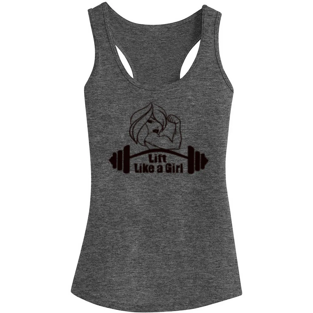 Повседневные женские майки с надписью Lift Like a Girl|Майки| |
