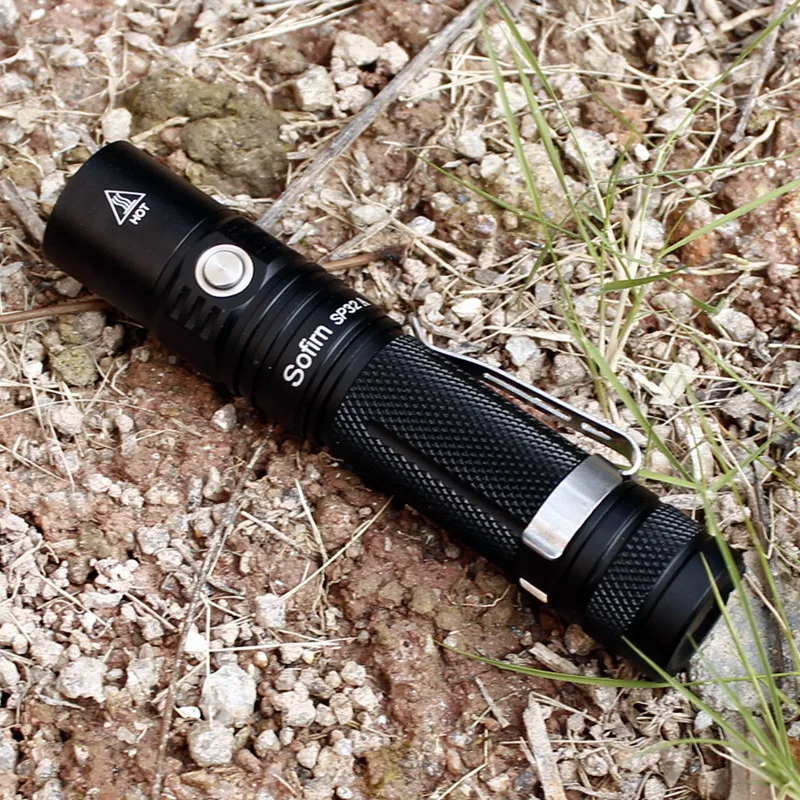 Sofirn SP32A комплект мощный светодиодный фонарик 18650 Cree XPL2 1550LM портативный 6 режимов