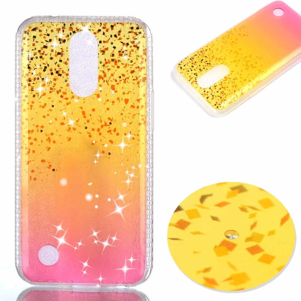 Qushar Rhinestone чехол для LG K10 2017 мобильный телефон Чехол Мягкий Slicone задняя крышка