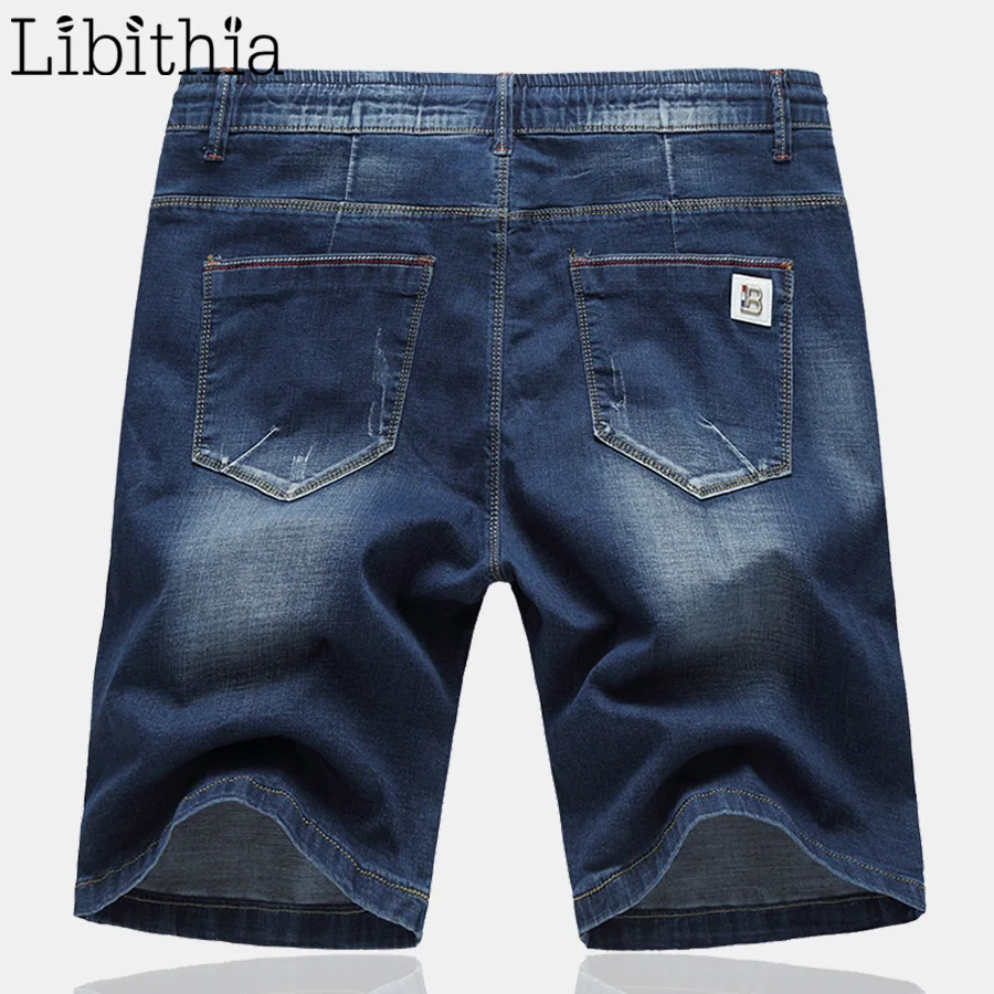 Мужские тонкие джинсовые шорты на завязках Свободные повседневные хлопковые со