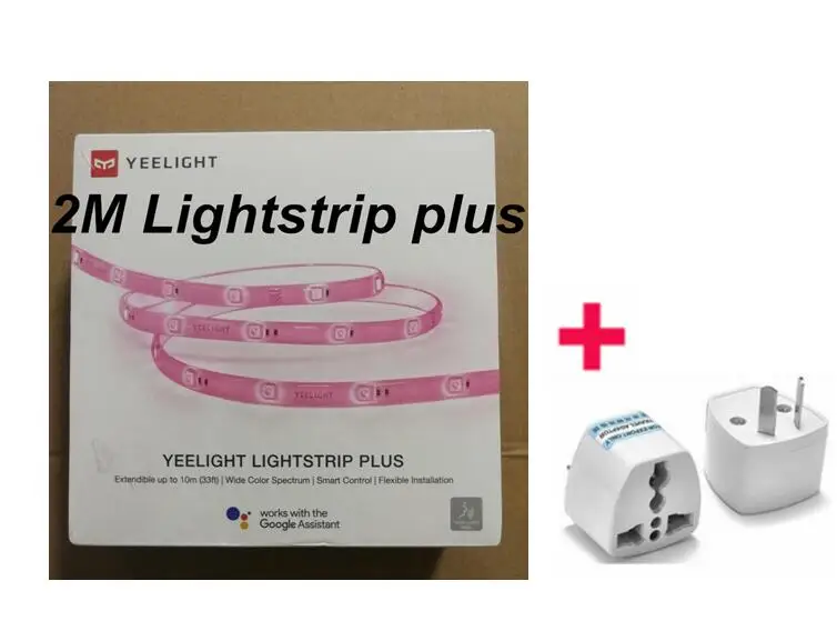 add AU plug Xiao mi jia Yeelight светильник, полоса плюс до 10 м, обновленная версия, умный удлинитель, светодиодный светильник, ремешок для работы с mi home app - Цвет: add AU plug