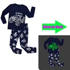 Пижама детская, с длинным рукавом, светящаяся в темноте