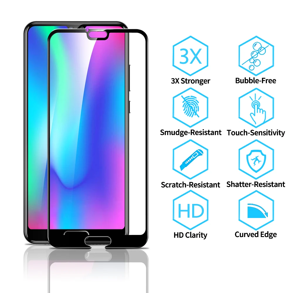 3D изогнутый край всего тела спереди Экран протектор для huawei Honor 10 закаленное
