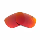 Оранжево-красные зеркальные поляризованные Сменные линзы для стильной оправы солнцезащитных очков 100% UVA  UVB