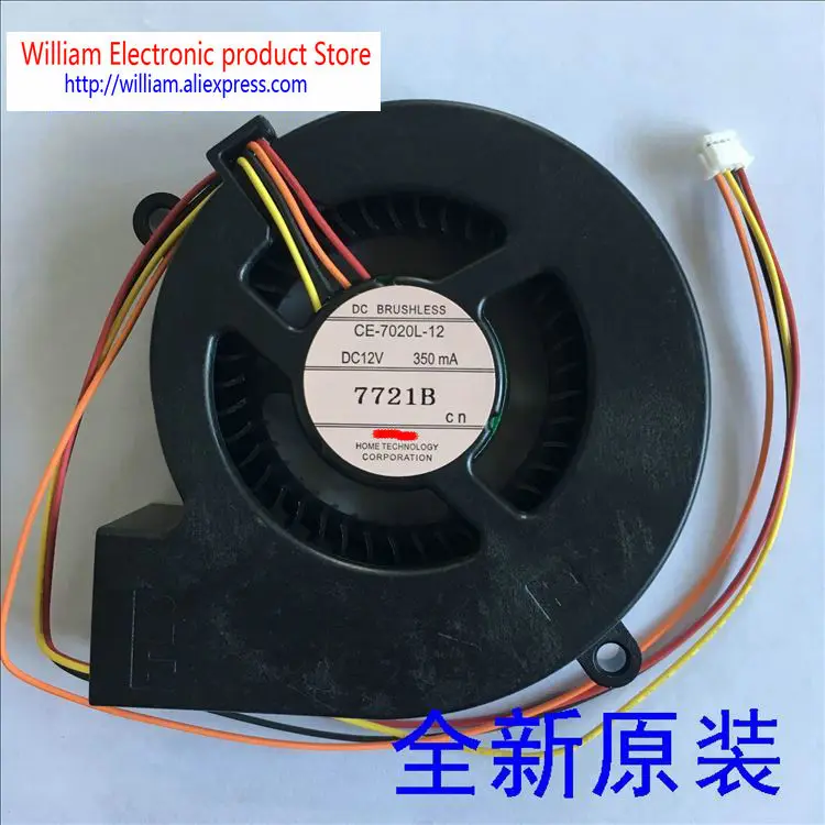 Новый оригинальный CE-7020L-12 DC12V 350mA для CB-570/575W/580/585W/675W/685W/695 Вт светодиодный проектор Вентилятор охлаждения