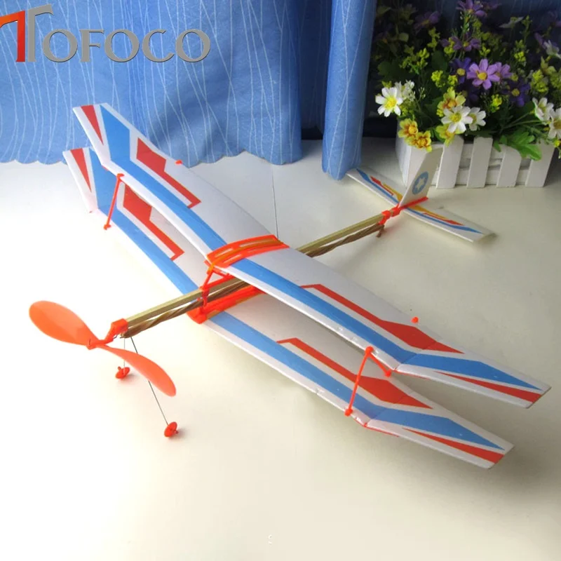 TOFOCO Горячая эластичная резинка питание DIY Пена комплект модели самолета