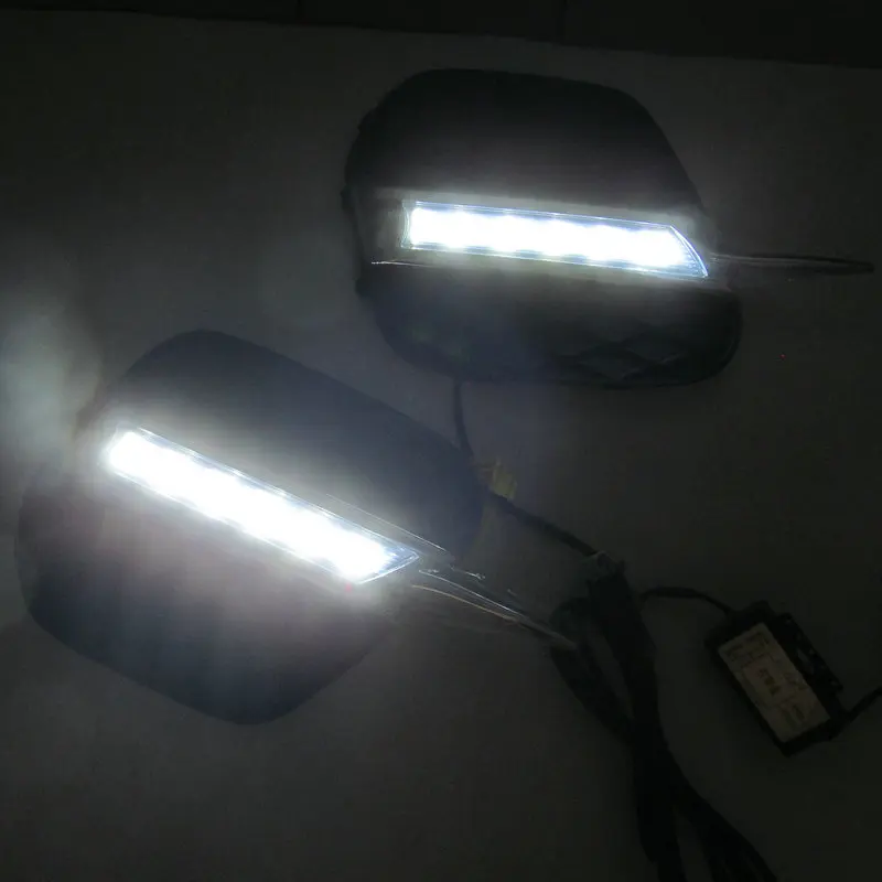 2 шт./компл. светодиодный LED DRL Дневной свет для BMW X5 E70 2011 2012 2013 Габаритные огни
