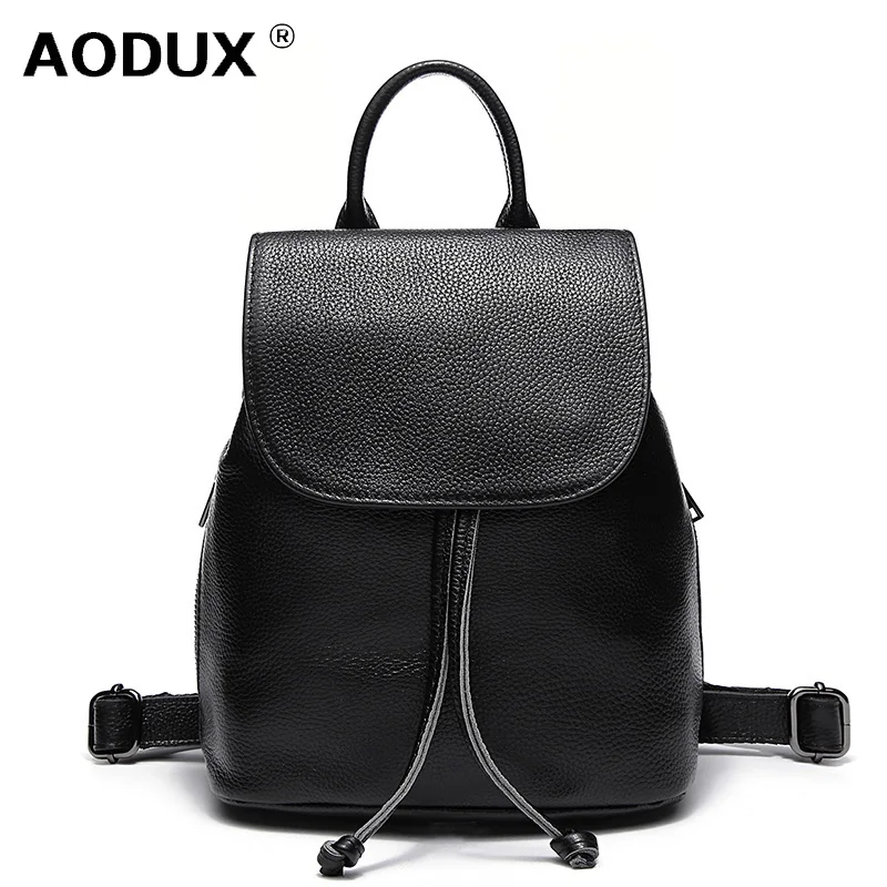 Маленький модный новый женский рюкзак из 100% мягкой натуральной коровьей кожи