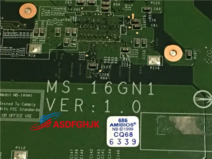 Б/у материнская плата для ноутбука MSI CR650 A6500 E6313 E6315 |