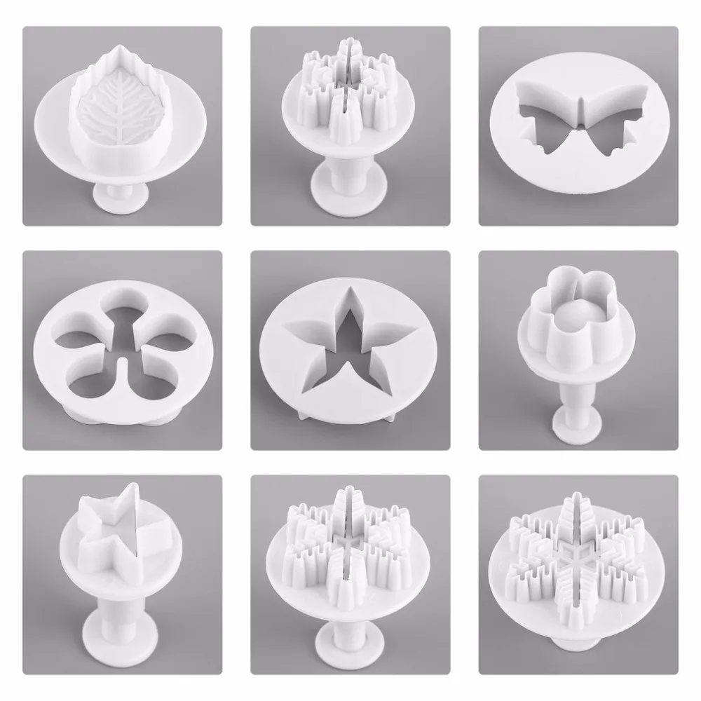 2018 New 37Pcs Baking Utensils Fondant Cake Chocolate Moulds Food-Grade Plastic Cookie Cutter Decoration Dropshipping | Дом и сад