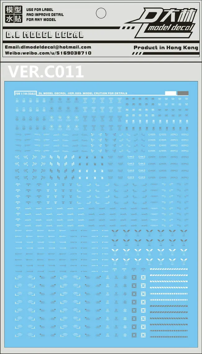 DL Generic model decal Sticker 1/144 VER.C011 Warning Series Toys Model Tools Free shipping | Игрушки и хобби