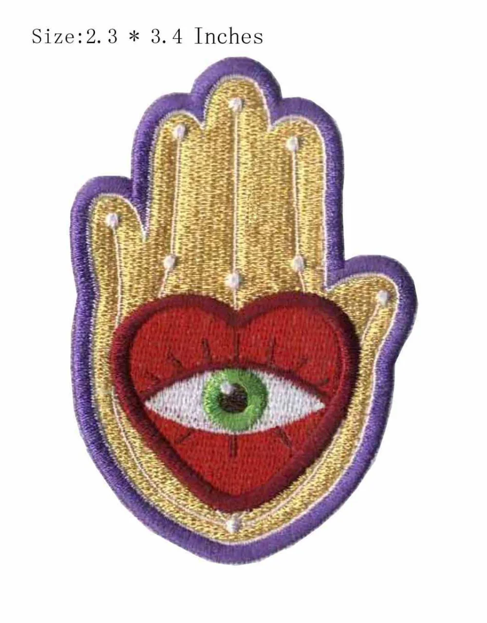 

Big embroidery patch 2.3" wide /eye / kid badges/pants patch