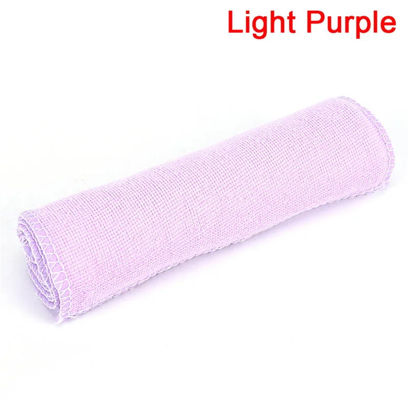 light purple 5 шт./лот, квадратное мягкое очищающее полотенце из микрофибры, впитывающая ткань для мытья автомобиля, для дома, ванной, кухни, полотенце s - Цвет: light purple