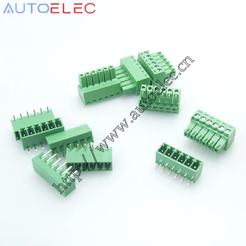 10 комплектов концевые блоки для печатных плат 3 81 мм|terminal block plug|pcb terminalpluggable terminal |