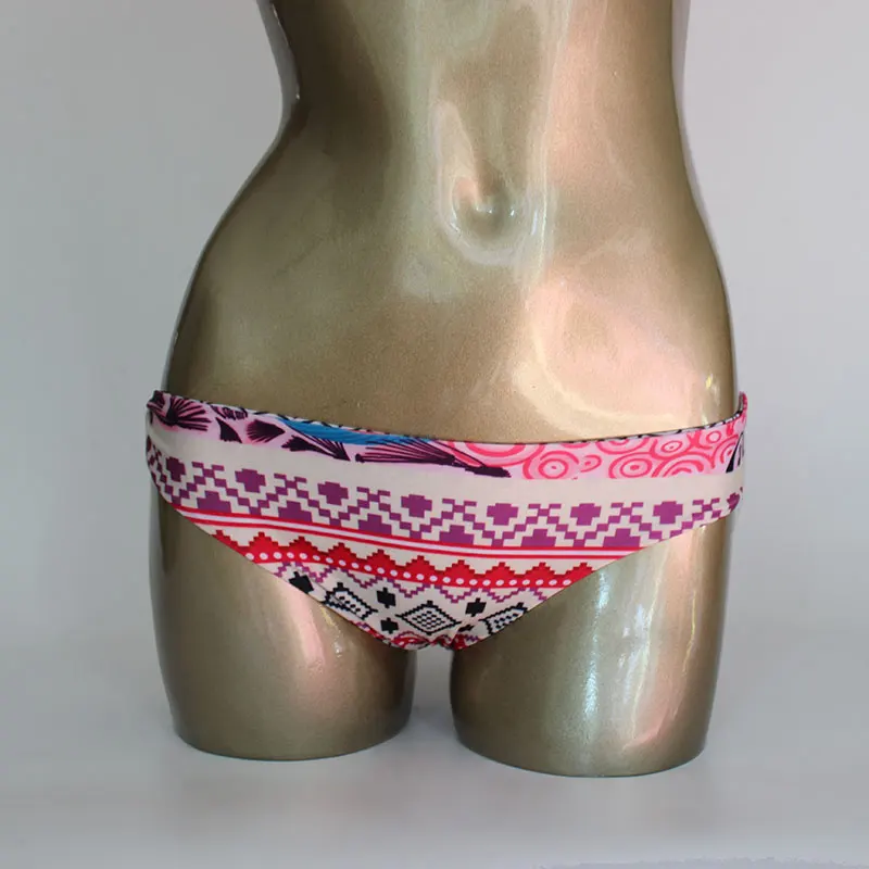 Летний стиль треугольный сексуальный комплект бикини с принтом женский