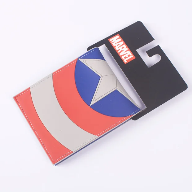 Комиксы DC Marvel анимация мужские кошельки герой Союза Железный человек Капитан Америка Человек-паук Симпсон Бэтмен Супермен модный кошелек - Цвет: American Captain3