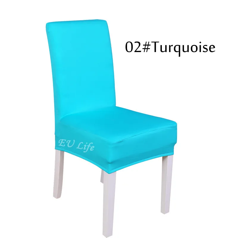 Turquoise Универсальные Полиэстеровые чехлы на кресла стрейч спандекс эластичные чехлы на кресла для банкета домашнего свадебного украшения домашнего текстиля Silpcover - Цвет: Turquoise