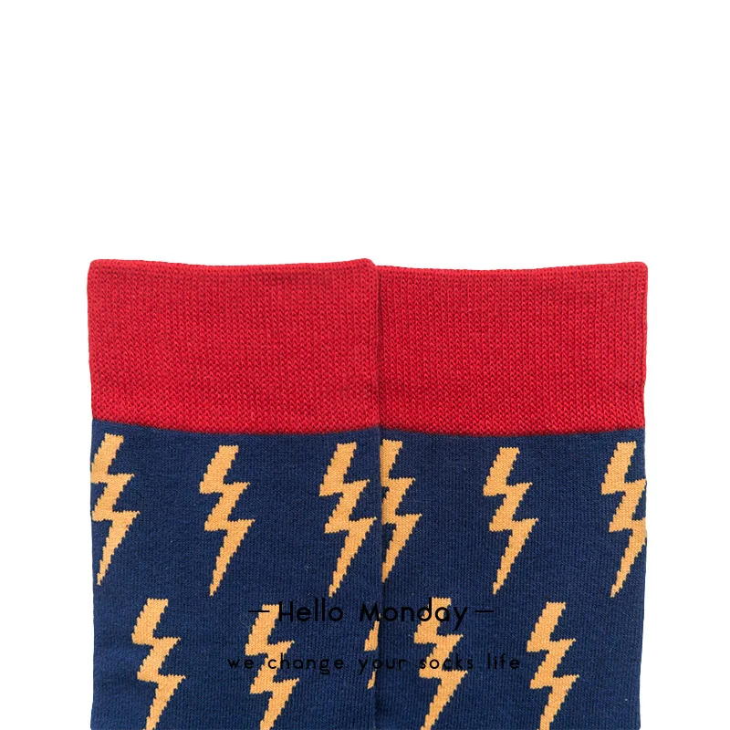 Мужские крутые Красочные Новые забавные дизайнерские Носки с рисунком