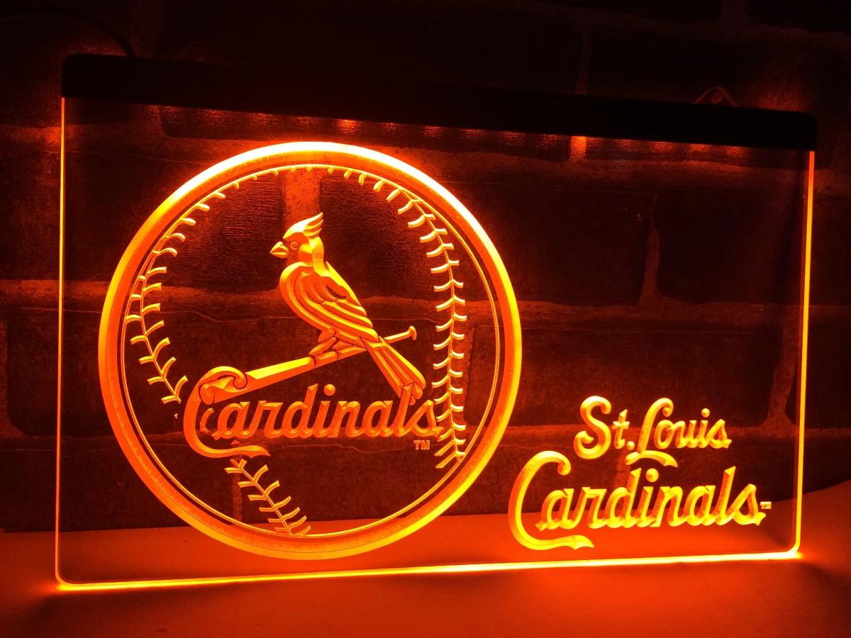 LA265- StLouis Cardinals бейсбольная светодиодсветодиодный неосветильник световая вывеска