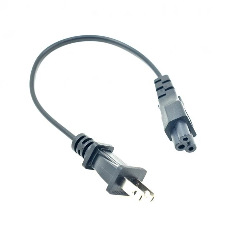 2 контактный штекер JP US для IEC320 C5 короткий кабель питания IEC 320 шнур Cloverleaf IEC60320 20 см