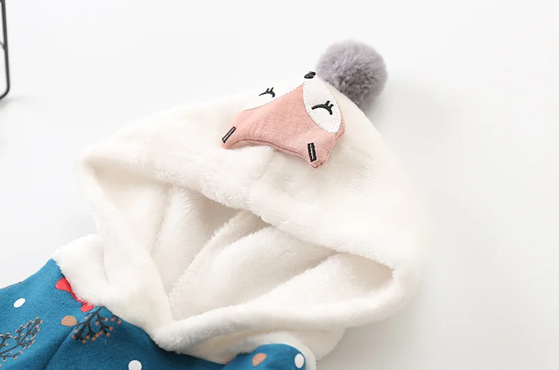 Новинка 2018 теплое рождественское пальто для собаки куртка с принтом милой лисы