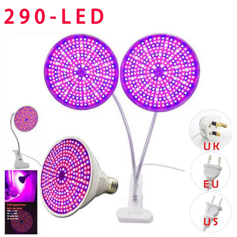 Lamp Full Spectrum Growing Desk Holder Clip Flower  For Hydroponic Indoor Greenhouse Room