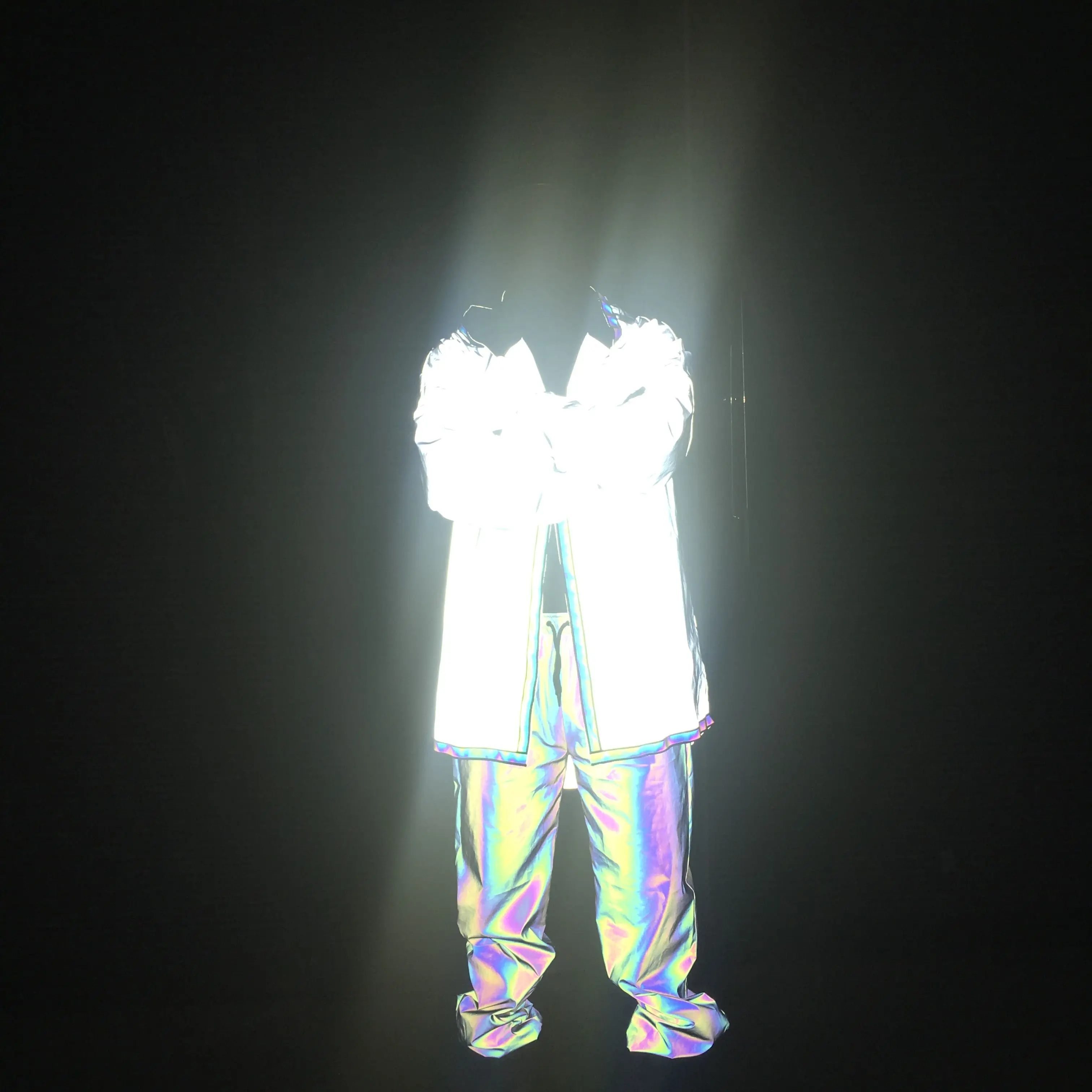 Осенне зимняя мужская длинная Светоотражающая куртка с капюшоном цветные