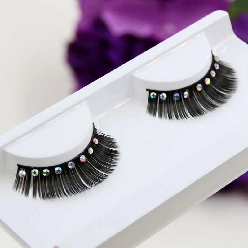 Хрустальные накладные ресницы YOKPN креативные сценические искусственные для