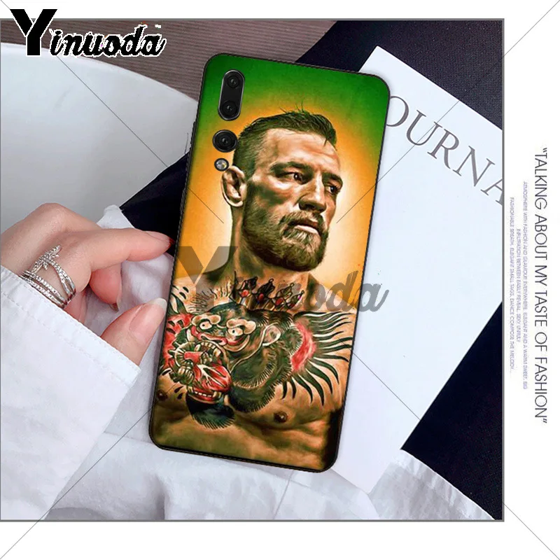 Yinuoda Conor McGregor черный мягкий чехол для телефона из ТПУ Huawei P10 plus 20 pro P20 lite mate9 10 honor view10