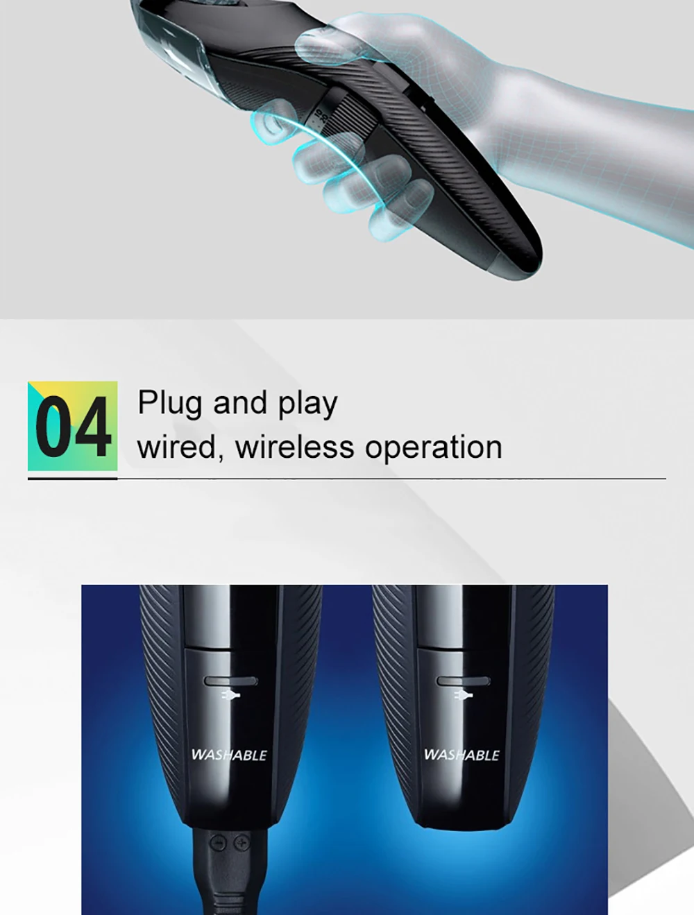 Panasonic электрическая машинка для стрижки волос профессиональная перезаряжаемая ER-GC51 лезвие из нержавеющей стали класс дома взрослых детей фейдер