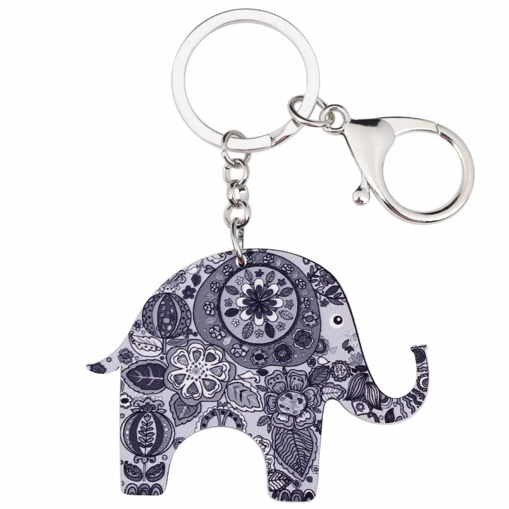 Bonsny акриловые брелки в виде джунглей ранние кольца новинка украшения животных