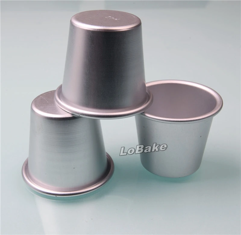 (5pcs/lot) 8.0 top diameter cups mug shape aluminium jelly pudding tarte candy cake moule patisserie for DIY kitchen accessories | Дом и сад