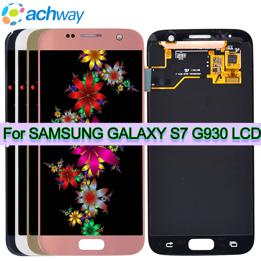 AMOLED экран для 5 1 &quotSAMSUNG GALAXY S7 дисплей G930 LCD G930F сенсорный дигитайзер SM ЖК Замена