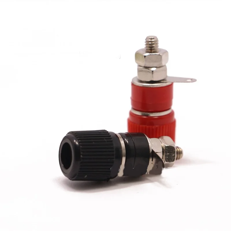 Высококачественная 1 пара (красный + черный) клеммы усилителя обвязочная Клемма