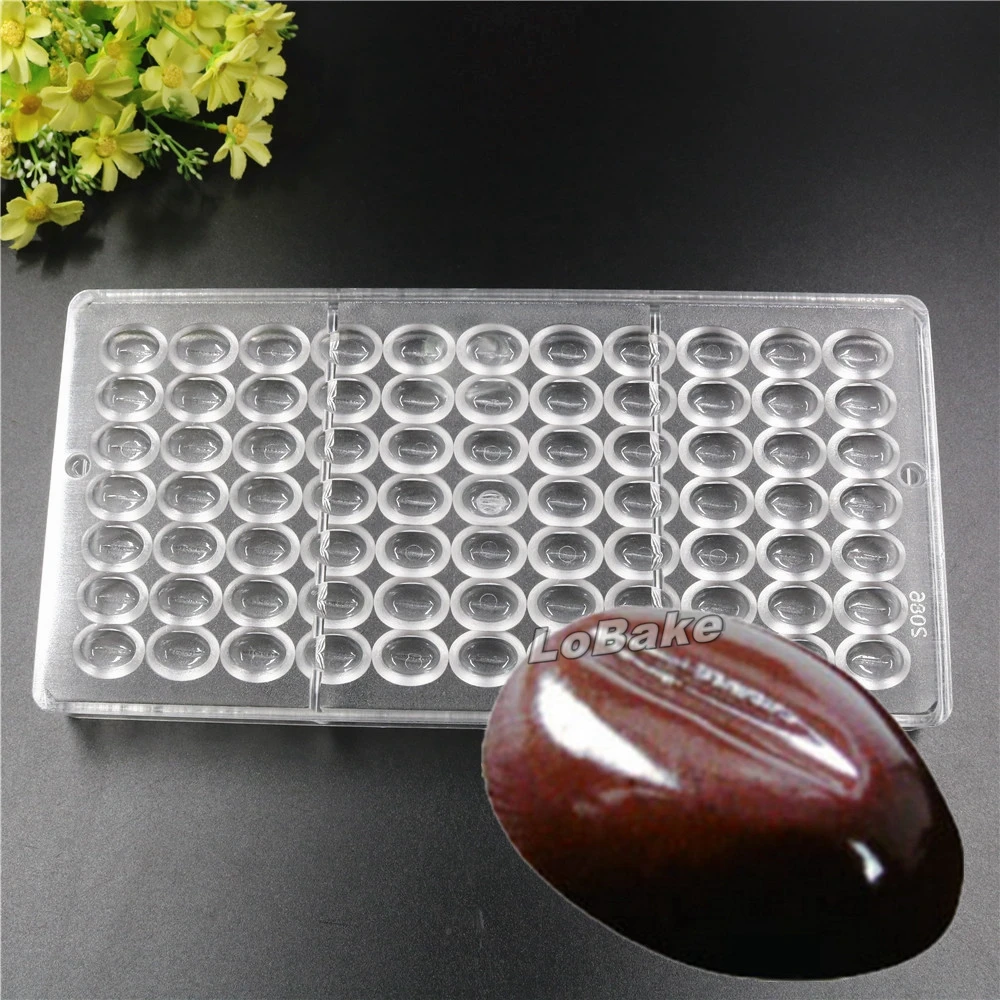 Новинка 77 пустоты Полиэтиленовая Прозрачная форма в форме кофейной горошины для