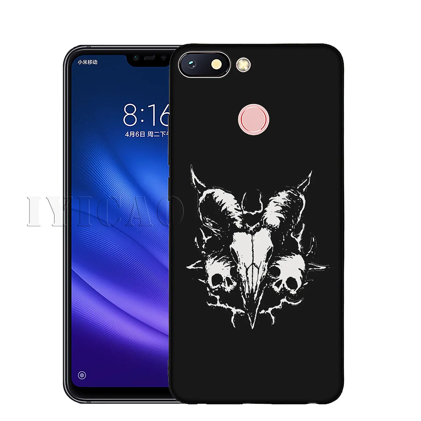 IYICAO сатанинский Череп Мягкий силиконовый чехол для телефона Xiaomi Redmi K30 K20 8A 7A 6A 5A S2