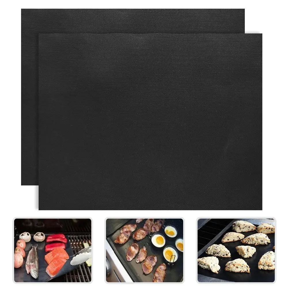 3pc Reusable Non-Stick Barbecue Grill Mat 33*40cm BBQ Mats Foil Liner Portable Outdoor Picnic Tool |