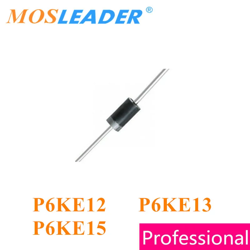 Mossleader P6KE12 P6KE13 P6KE15 DO-15 1000 шт. 600 Вт P6KE12A P6KE13A P6KE15A P6KE12CA P6KE13CA P6KE15CA 12 В 13 в 15 в